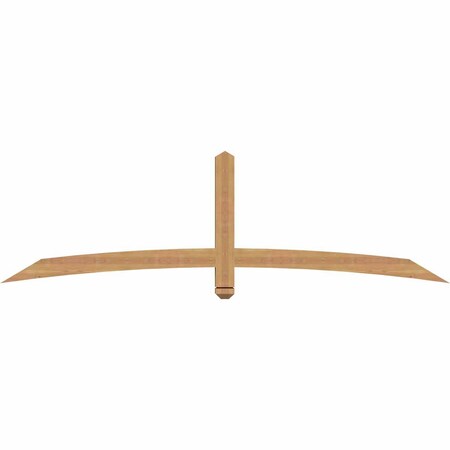 Ekena Millwork Bellingham Timber Gable Bracket, Western Red Cedar, 84"W x 24"H x 3 1/2"D x 3 1/2"F, 7/12 Pitch GBW084X24X0404BEL00SWR